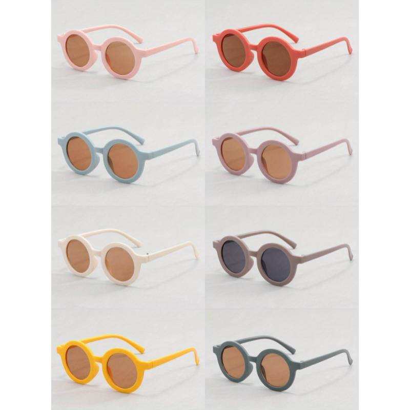 Product Introduction of 8pcs Round Retro Style Glasses for Kids and Adults - Colorful, Playful Designs with Thick Frames, Perfect for Graduation, Birthday Parties, and Everyday Fashion, Everyday Fashion Accessories | Playful Accessory | Durable Plastic Frame, Kids 13