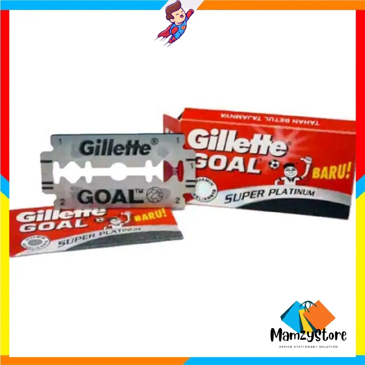 Silet Gillette Goal Super Platinum 1Box Kecil Isi 5pcs