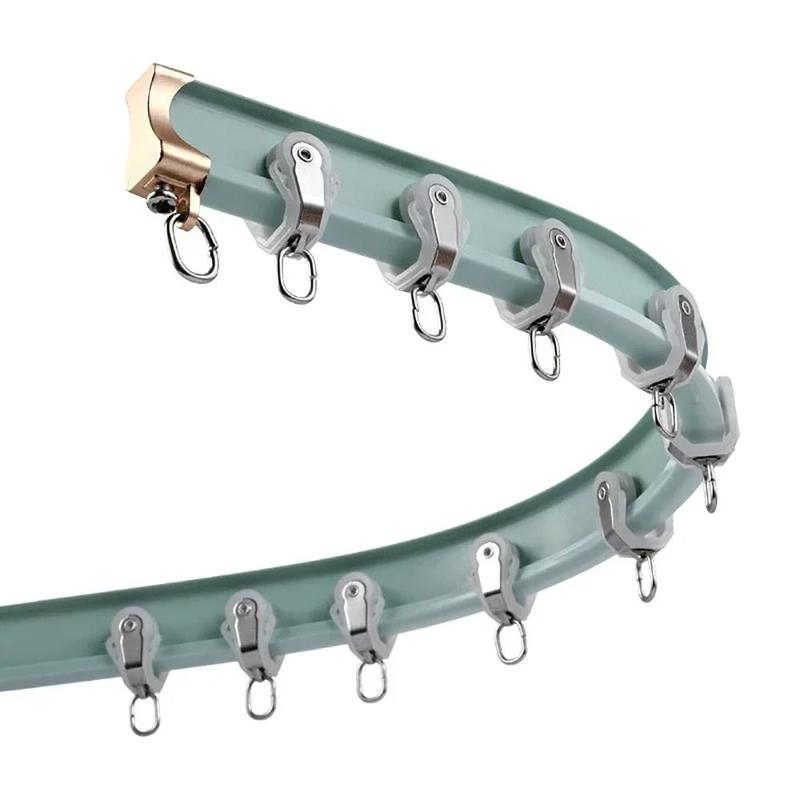 Product Introduction of Con lăn theo dõi, 10 cái, mới, thẳng và cong, bánh xe rèm, phần cứng đồ Nội Thất ray, thanh rèm trang trí, ròng rọc, móc treo rèm, vòng trượt, phụ kiện đường ray rèm 15
