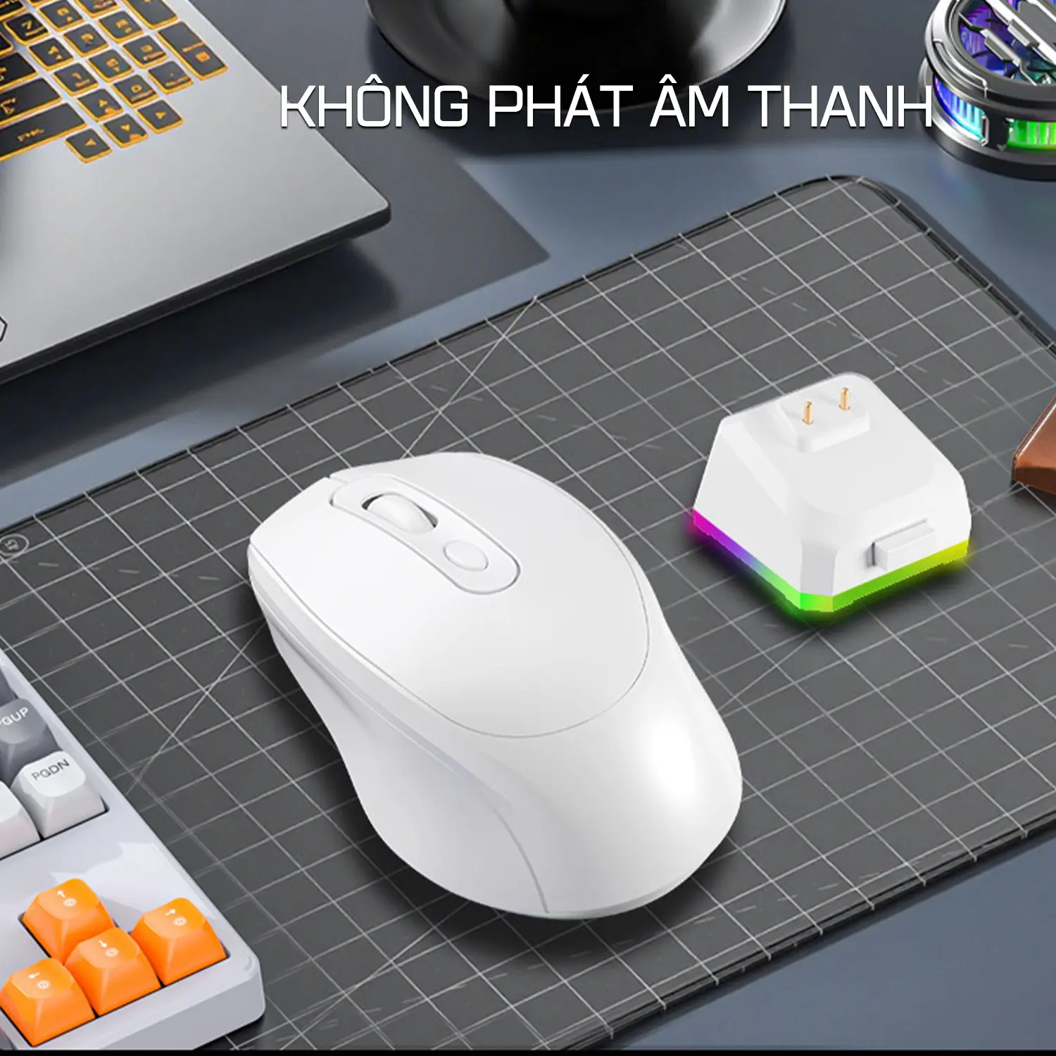Chuột Không Dây Bluetooth 5.2 & USB 2.4G Âm Click Êm Ái 3 Mức DPI Có Sạc Pin | BigBuy360 - bigbuy360.vn Chuột Không Dây Bluetooth 5.2 & USB 2.4G Âm Click Êm Ái 3 Mức DPI Có Sạc Pin | BigBuy360 - bigbuy360.vn