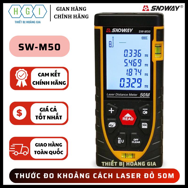  Thước đo khoảng cách laser SNDWAY SW-M50 