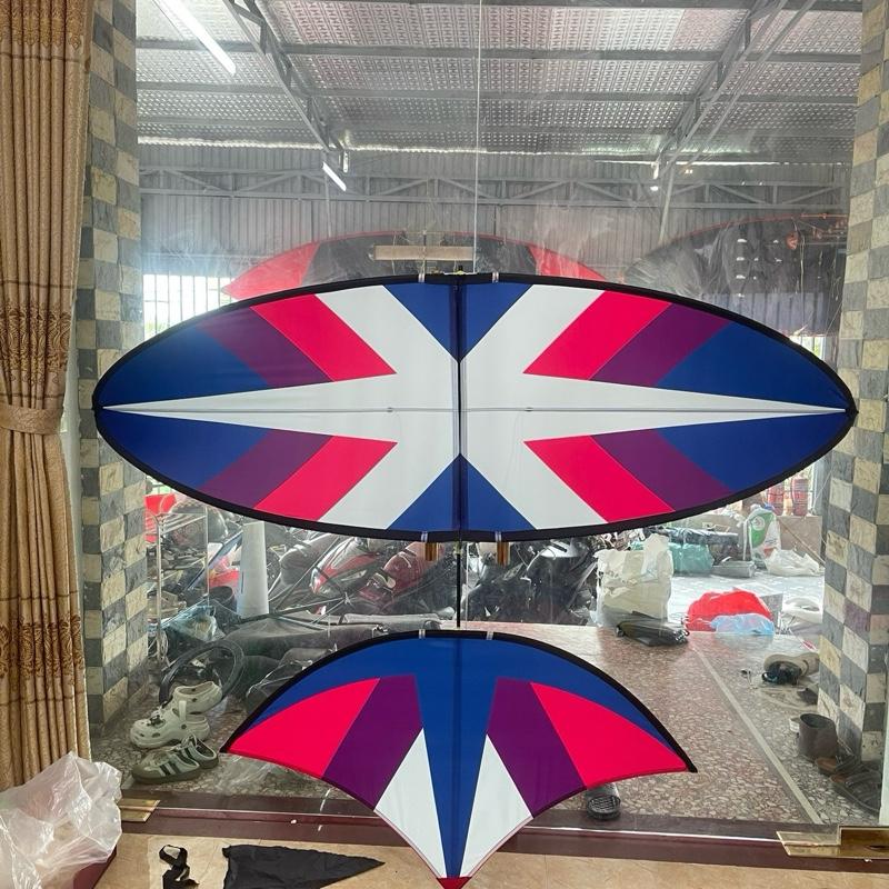 Diều cacbon lắp ghép 1m7,2m mẫu xương cá tím siêu xinh