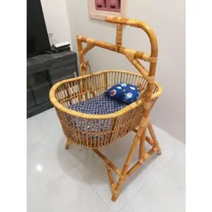 [aller pedia] Promo Keranjang Ayunan Bayi Rotan Kasur Tempat Tidur Bayi Rotan Minimalis Berkualitas