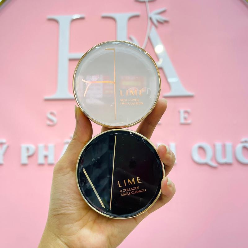 Phấn Nước LIME Real Cover Pink Cushion SPF 50+/PA+++ Che Khuyết Điểm Kiềm Dầu Cosmetic Mỹ Phẩm Nữ
