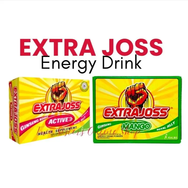 Extra Joss Energy Drink Powder Active and Mango Flavor - TikTok Shop ...