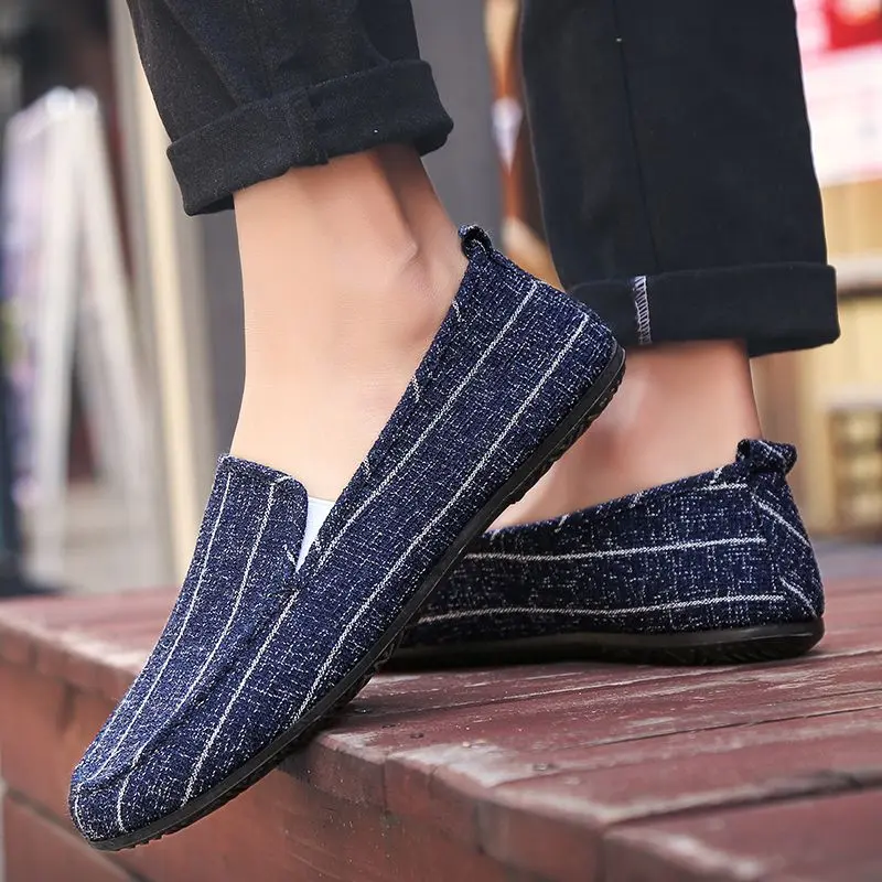 Giày Nam, Bộ Sưu Tập Người 4505, Giày Vải Bắc Kinh Cũ, Giày Lười, Giày Lái Xe Thường Ngày Không Dây, Giày Xã Hội Hợp Xu hướng, Thoáng Khí Mùa Lò Xo 5