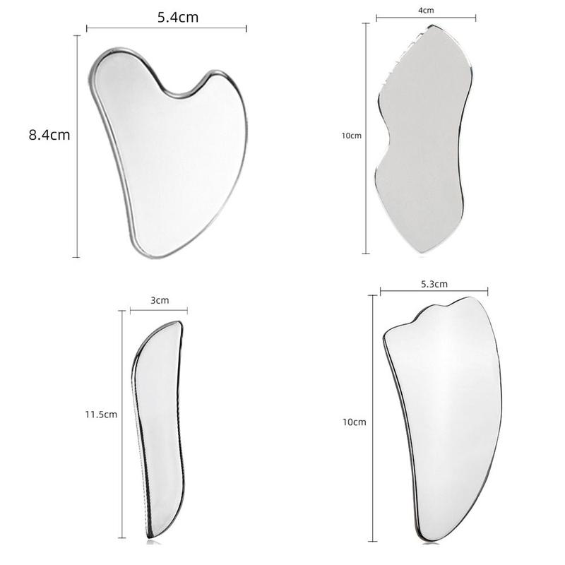 Product Introduction of Stainless Steel Gua Sha Facial Tool Beauty Tool Universal GuaSha Massage Tool Remove Wrinkles Relieve Skin Fatigue Gua Sha Board for Face 10