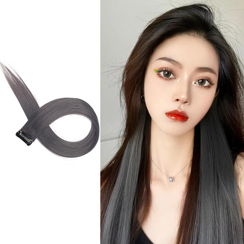 Mảnh Tóc Giả Màu, Thời Trang, Blackpink Cùng, Tóc Nối Tự Nhiên Và Vô Hình Tóc Thẳng Dài, Kẹp, X5I7 7