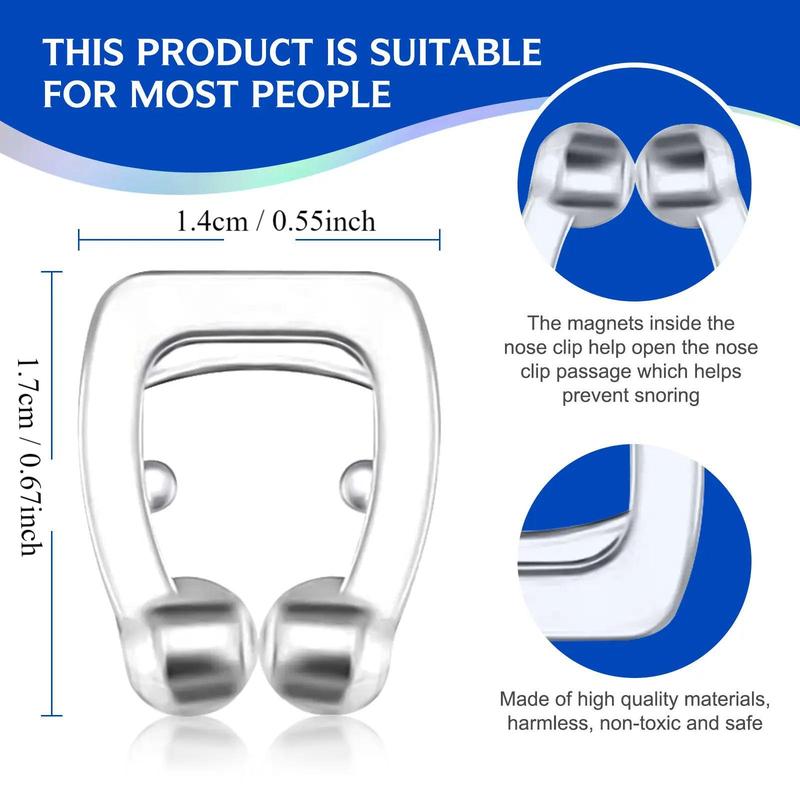 Anti Snoring Nose Clip, 6 Counts/box Silicone Sleep Aid, Sleep Aids for Men & Women, Night Devices for Snoring, Snoring Solution 4