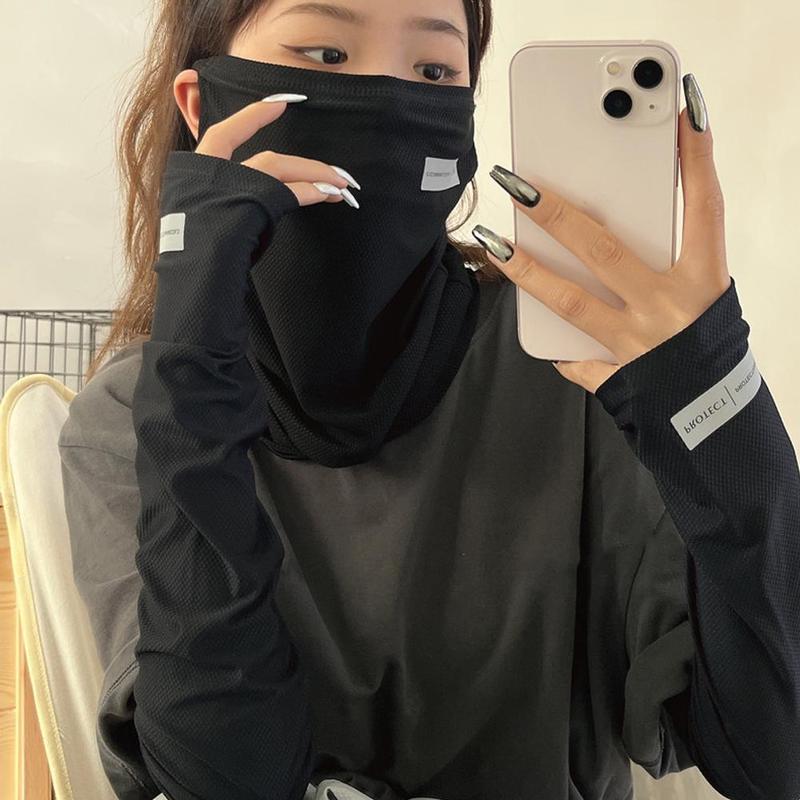 Product Introduction of Lengan Pelindung Matahari, Bahan Sutera Ais, Gaya Korea, Penutup Lengan Sukan, Stokin Tangan, Tudung, Tersedia dalam 4 Warna 36