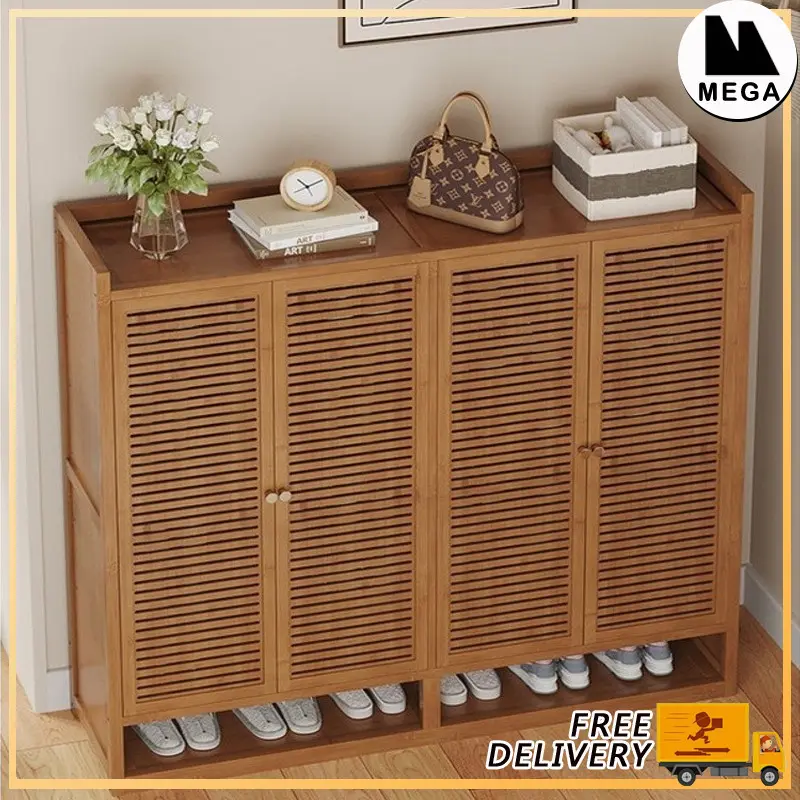 Multi Layer Shoe Rack Solid Wood Shoe Cabinet Floor Large Capacity Shoe Rack Household Dustproof Breathable Shoe Rack