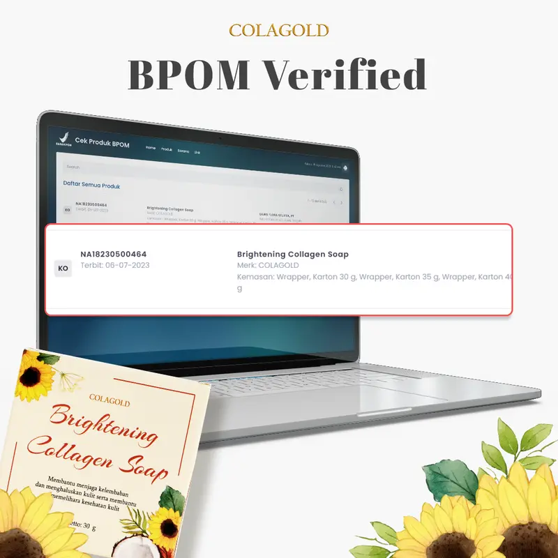 COLAGOLD Brightening Collagen Soap BANTU MENCERAHKAN KULIT SABUN COLLAGEN Mencerahkan Memutihkan Perawatan Almond Extract Melembutkan Membantu memudarkan/menyamarkan flek Hitam  melembabkan kulit kering dan kusam 7