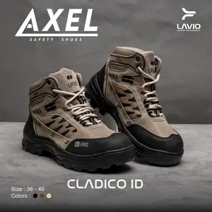 Sepatu Gunung Pria Outdoor Hiking Lapangan Touring Lavio Axel Original Cowok Mood Booster Best Seller