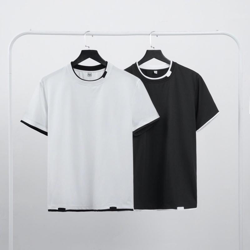 Áo thun cotton nam tay ngắn phối màu AN9402 2