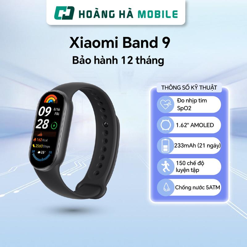 Vòng đeo tay thông minh Xiaomi Band 9-Chính hãng