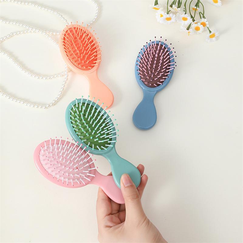 AT 1 Pcs Mini Soft Bristles for Women Baby Girls Kids Wet Hair Brush Hair Combs Small Pocket Travel Hair Brush Hair Combs 4
