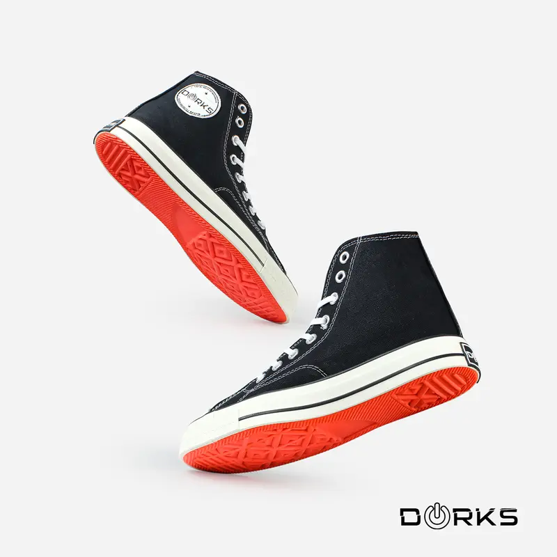 Dorks Back To School High Black - Sepatu Sneakers Casual Pria Wanita Original kerja shoes 1