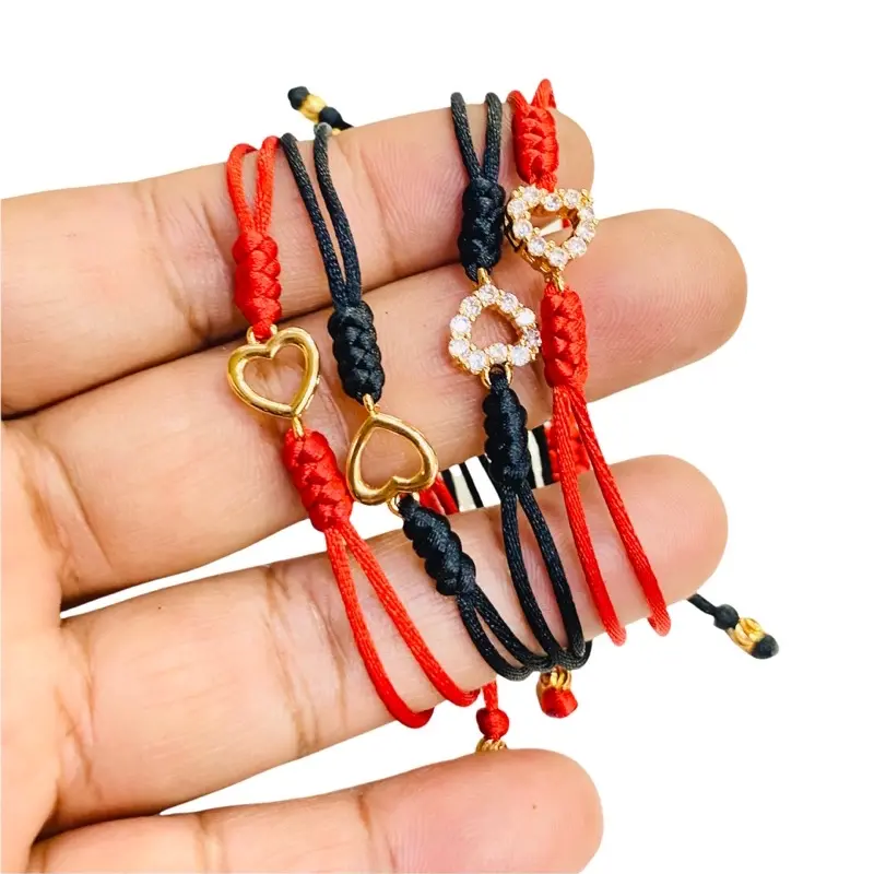 gelang tangan wanita tali model love Bracelets Elegan Kulit 2