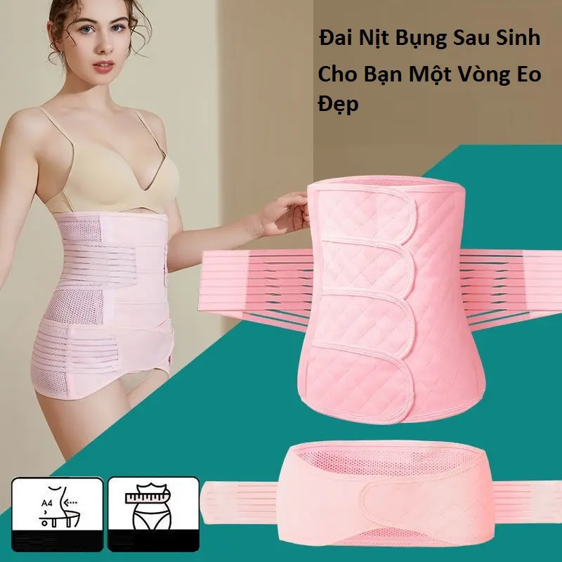 Bộ Đai Nịt Bụng Sau Sinh + Đai Nịt Hông Cao Cấp 2 trong 1 - Chống Cuộn Định Hình Cơ Thể Cho Mẹ Mới Sinh Mẫu 2
