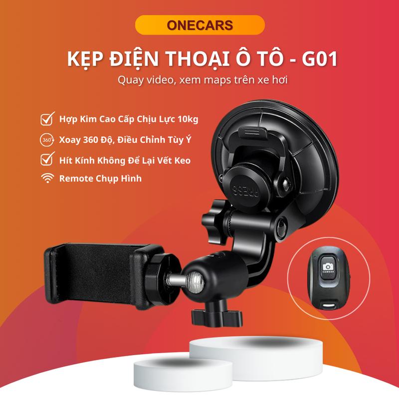 Giá Đỡ Điện Thoại Trên Xe Hơi Hít Kính - G01 Cao Cấp Đế TPU Chống Rơi, Kẹp Điện Thoại Trên Ô Tô Phụ Tùng