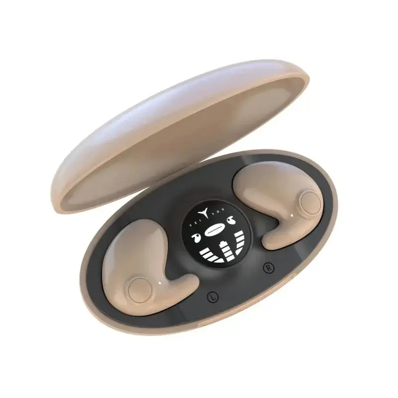 Tai nghe âm thanh nổi vô hình cho giấc ngủ, tai nghe Bluetooth không dây chống nước IPX5, tai nghe nhét tai có mic cho điện thoại Bluetooth 5.3 Led Nghe Nhạc Earphone 8