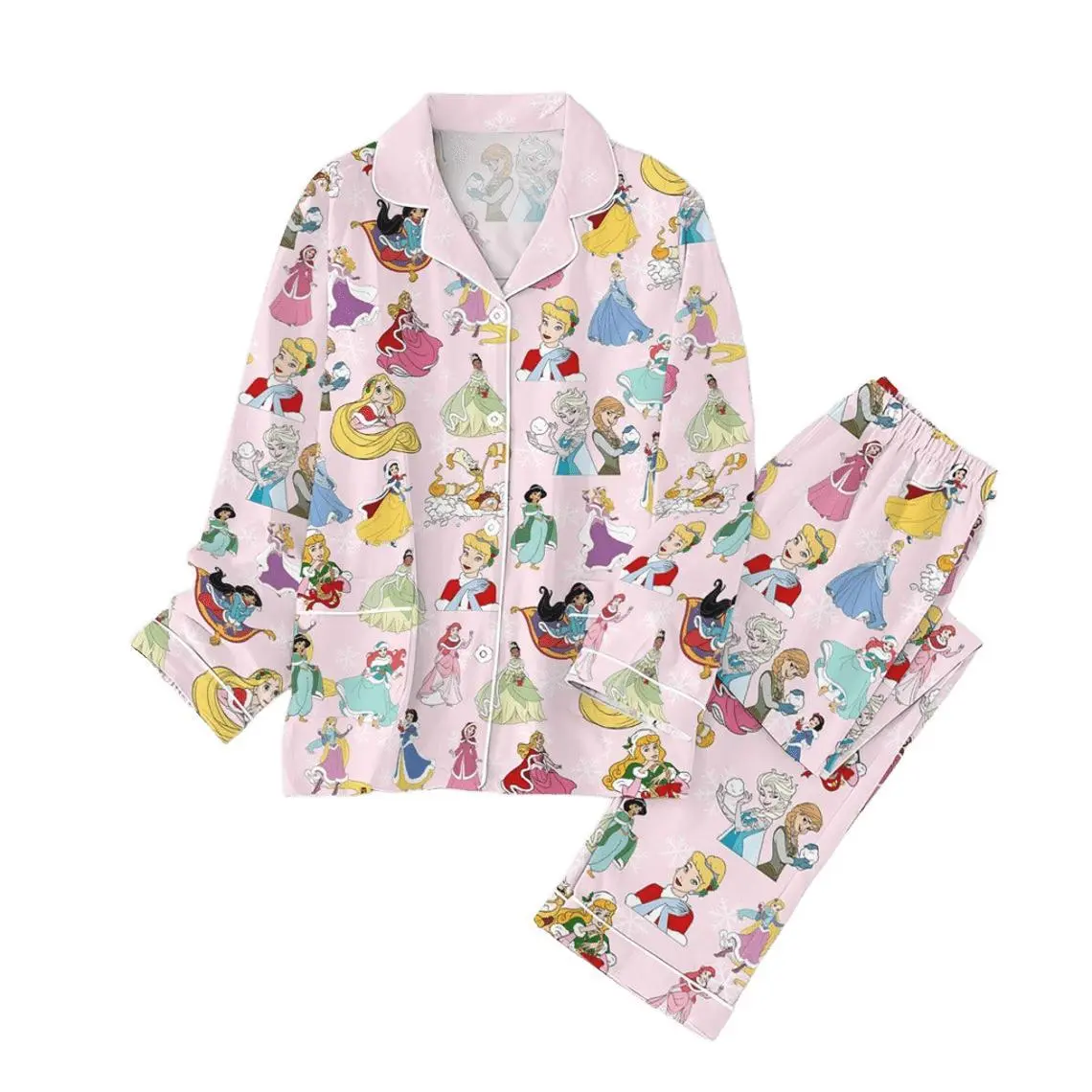 Princess Pajama Set, Princess Birthday Pajamas Family, Princess Womens Pajamas