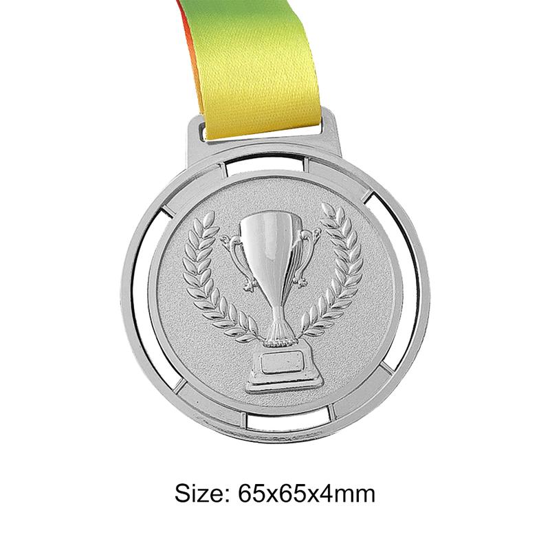 Torch Medal Souvenir Zinc Alloy Sport Competition Prize with Ribbon Strap 7