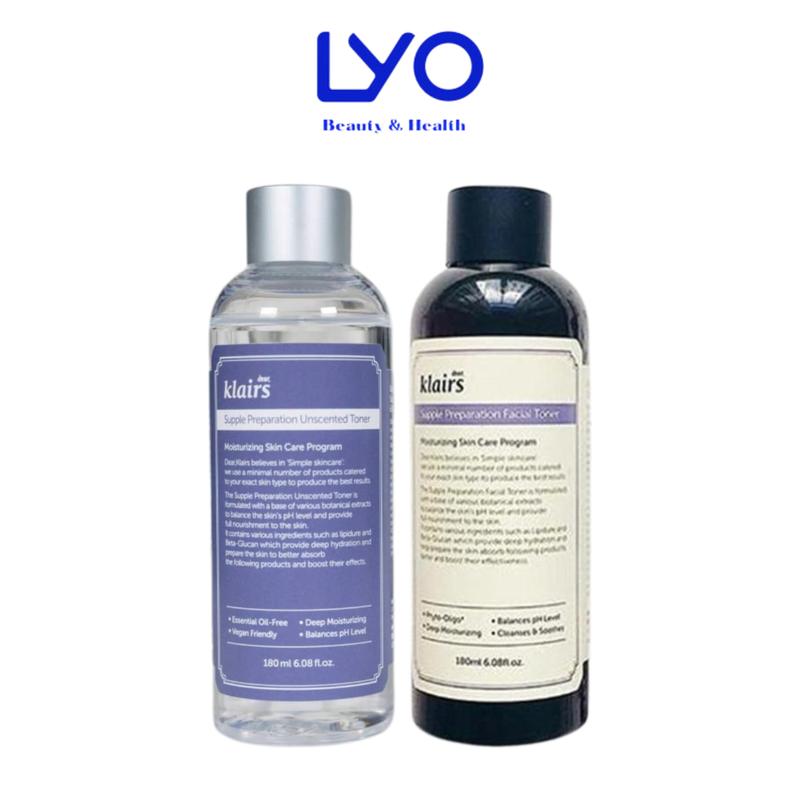  Nước Hoa Hồng Dear Klairs Supple Preparation Facial   Unscented Toner Hàn Quốc 180ml 