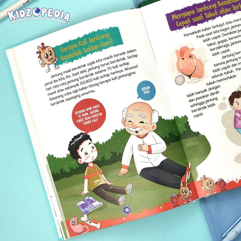 Buku Sains Anak - Kidzopedia Keajaiban Tubuh Manusia - Hard Cover Books Psychology 5