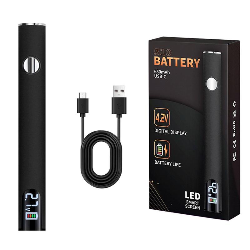 Bộ dụng cụ hàn không dây, 4 inch, với màn hình LED, sạc nhanh USB-C và đầu ren 510, trọng lượng nhẹ 33g, thích hợp cho các thiết bị điện tử, ngoài trời và tự làm 8