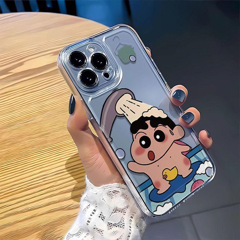 Product Introduction of Bath Xiaoxin Apple 15promax/14/13/12 Space Shell Personality Creative Fashion Iphonexs Phone Case Apple Phone Case Ultra-Thin Transparent Protective Skin Shell 5