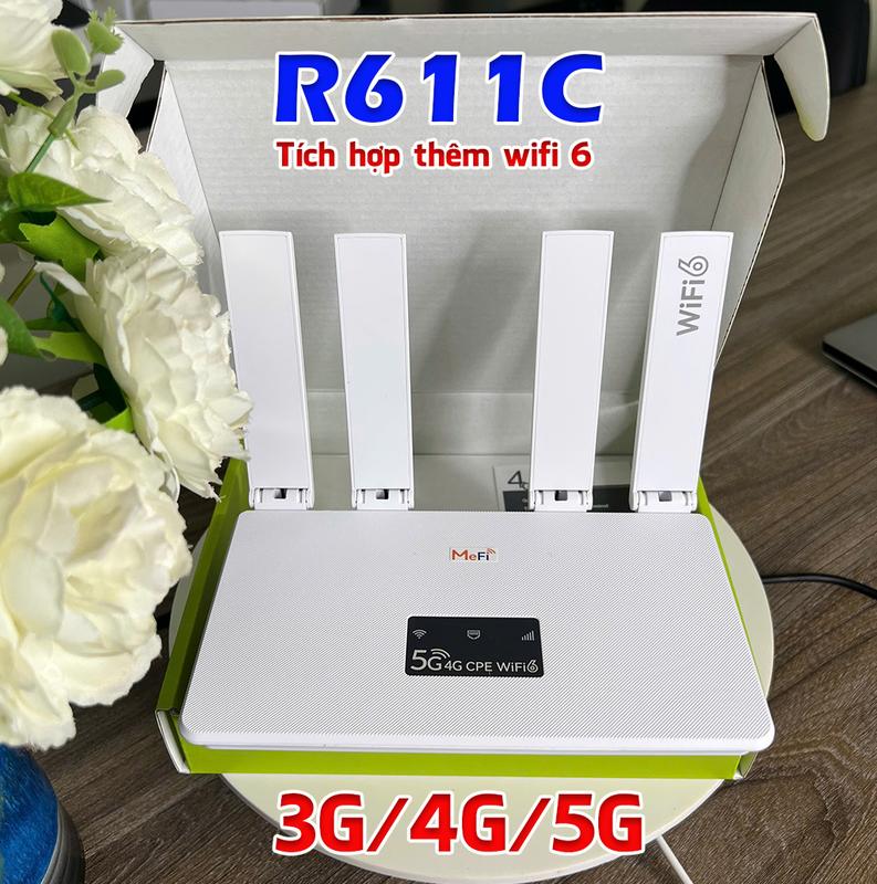 Bộ Phát Wifi 4G Siêu Khỏe R611C - Tích Hợp Wifi 6, 4 Ăng Ten, Chạy Bền Bỉ 24/24