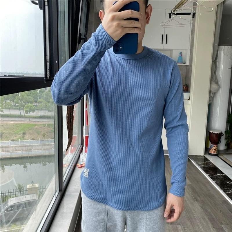 Áo Thun Nam Dài Tay chất liệu thun tăm và tổ ong tông 4 màu 5