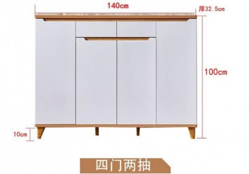 Product Introduction of 【SG Sales】Door shoe cabinet  Nordic solid wood simple modern hall cabinet  partition cabinet  storage cabinet hanger coat cabinet 4