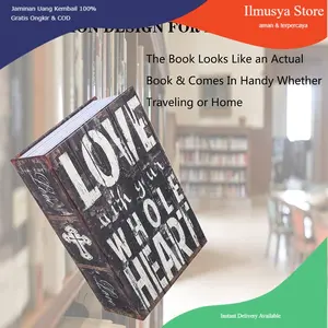 (COD) Kotak Buku Novel Hidden Security Box Password Lock Size S - KBS GOOD pakaian hitam kotak box elegan tempat serbaguna tempat penyimpanan laundry t perhiasan tahan debu kebutuhan rumah jewelry peny emas