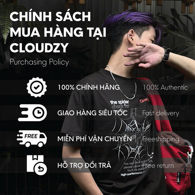 Product Introduction of Áo thun boxy nam local brand Cloudzy unisex phông tay lỡ nữ cotton phối màu form rộng boxy cổ tròn đen oversize THANKFUL240GMS Sản phẩm 4