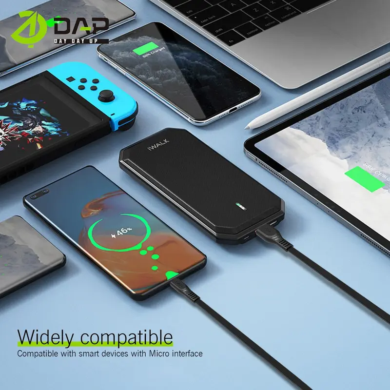 DAP Kabel Data CB Series Micro Type C & Lightning 100cm 2.4A Fast Charging - Garansi 1 Tahun Cable Charger - Kabel Charger 4