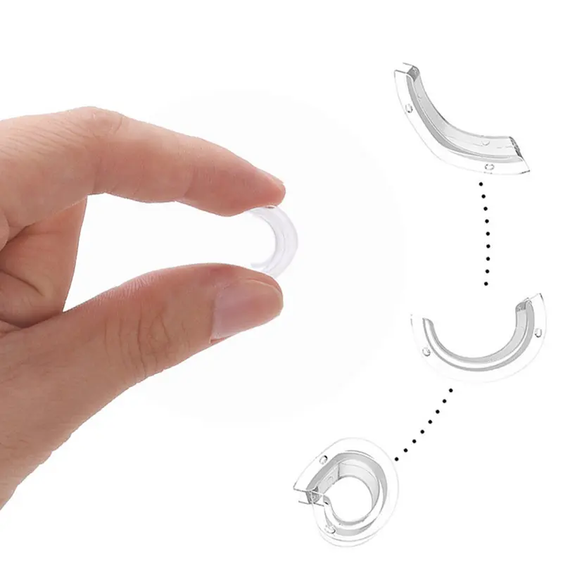 Bộ Điều Chỉnh Kích Thước Nhẫn, 8 Miếng, Thích Hợp Cho Phụ Nữ Nhẫn Rời Để Cố Định Miếng Đệm Bảo Vệ Kích Thước Nhẫn Vô Hình 2