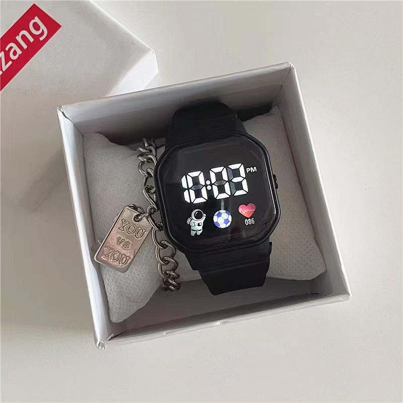 Đồng Hồ Thể Thao Unisex Cho Nam Và Nữ, Không Thấm Nước, Màu Macaroon Hàn Quốc, Cho Sinh Viên 7