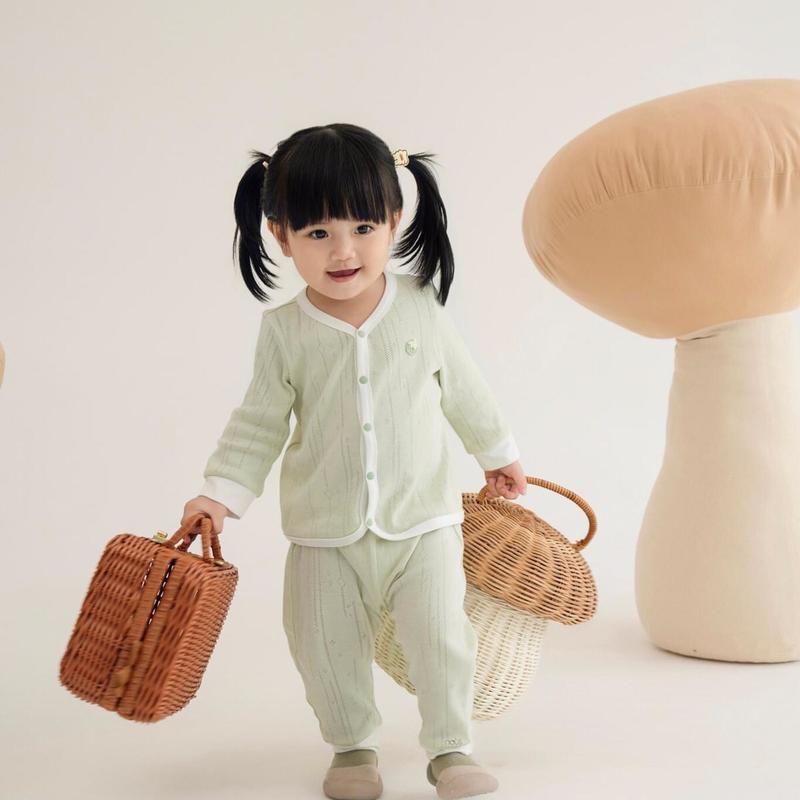 Nous bộ dài cài thẳng 0-12M nhiều màu sắc 3
