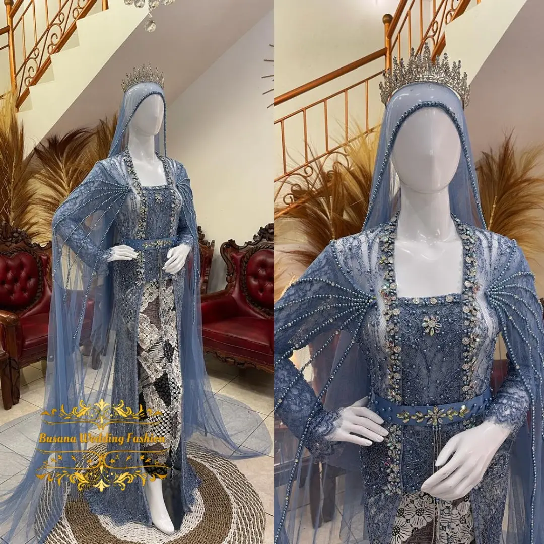 Kebaya pengantin akad kutubaru | kebaya akad santili premium | kebaya pengantin full payet Pernikahan