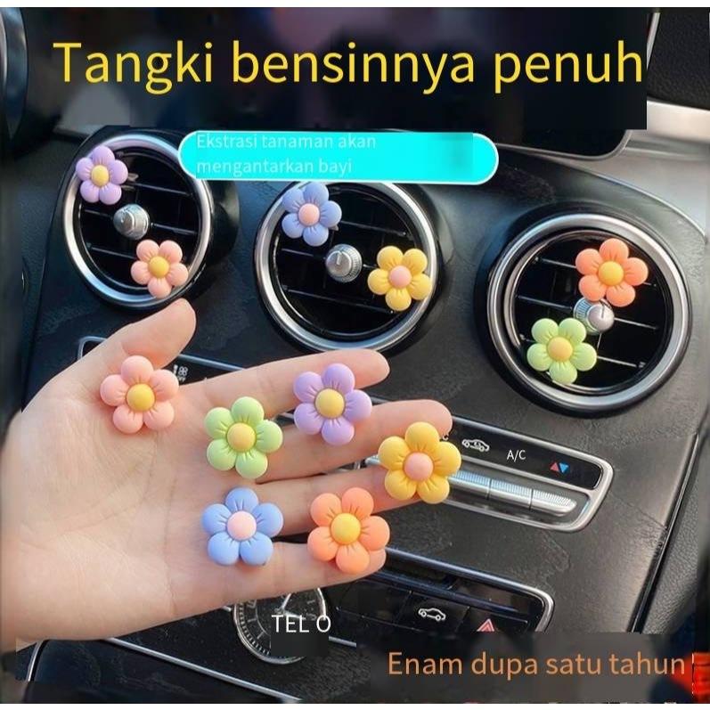 bunga Baru Dekorasi Mobil Kendaraan Pusat Konsol Dekorasi & Ornamen Lucu Penyembuhan Seri Segar Bergetar Kepala Dekorasi Bunga Car 5