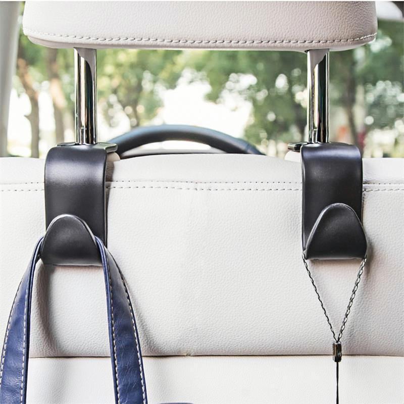 Car Seat Back Hook, 4 Counts Car Seat Back Hanger, Universal Car Interior Accessories for Car Stowing & Tidying 7
