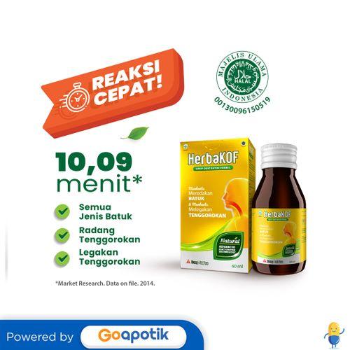 Gambar HERBAKOF SIRUP 60 ML BOTOL dari GoApotik Kota Administrasi Jakarta Selatan Tokopedia
