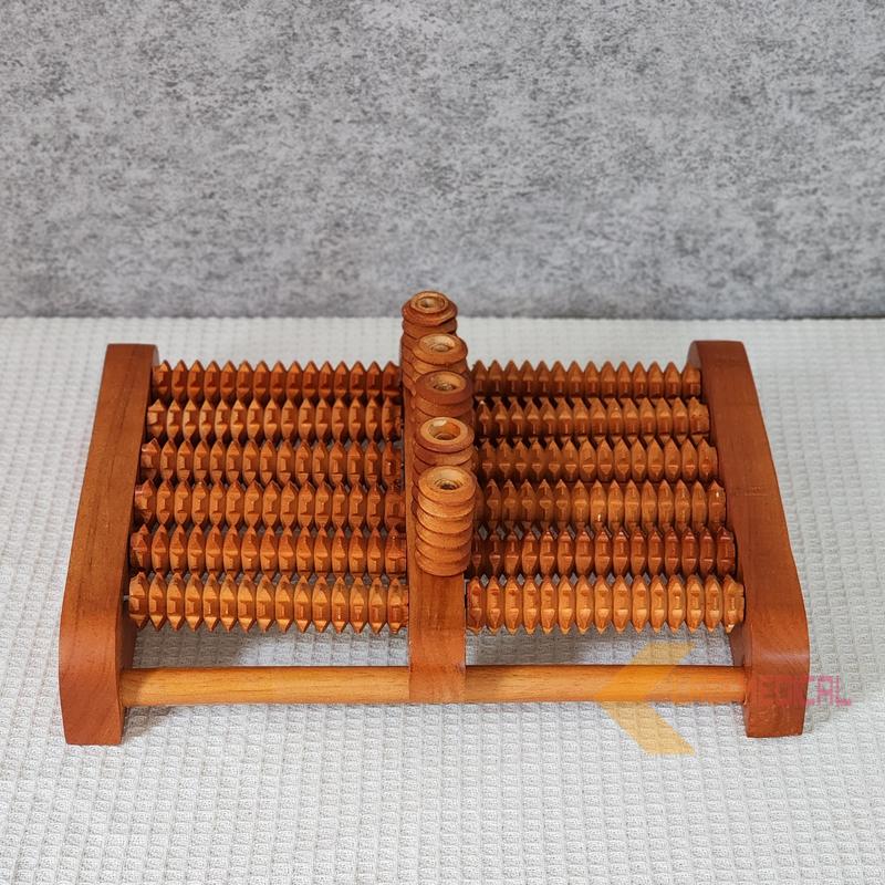 Bàn lăn chân gỗ Massage 6 hàng TRẦN ĐÌNH ( 31 x 24 x 10 cm) 6