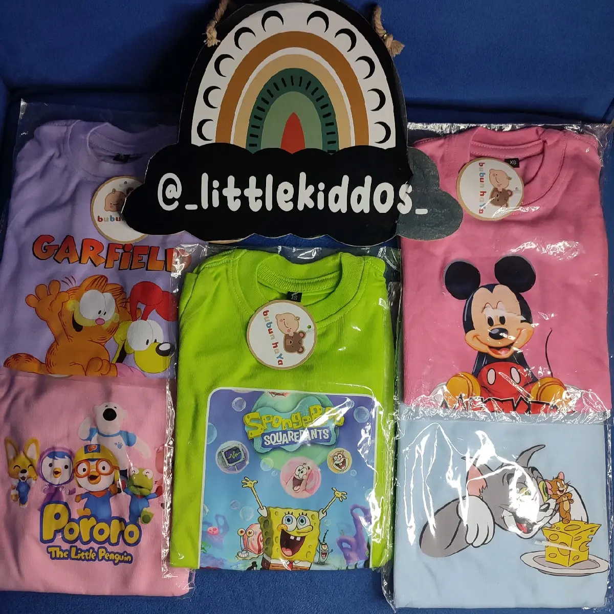 Kaos Lengan Pendek Anak Laki-laki Perempuan Bubunhaya