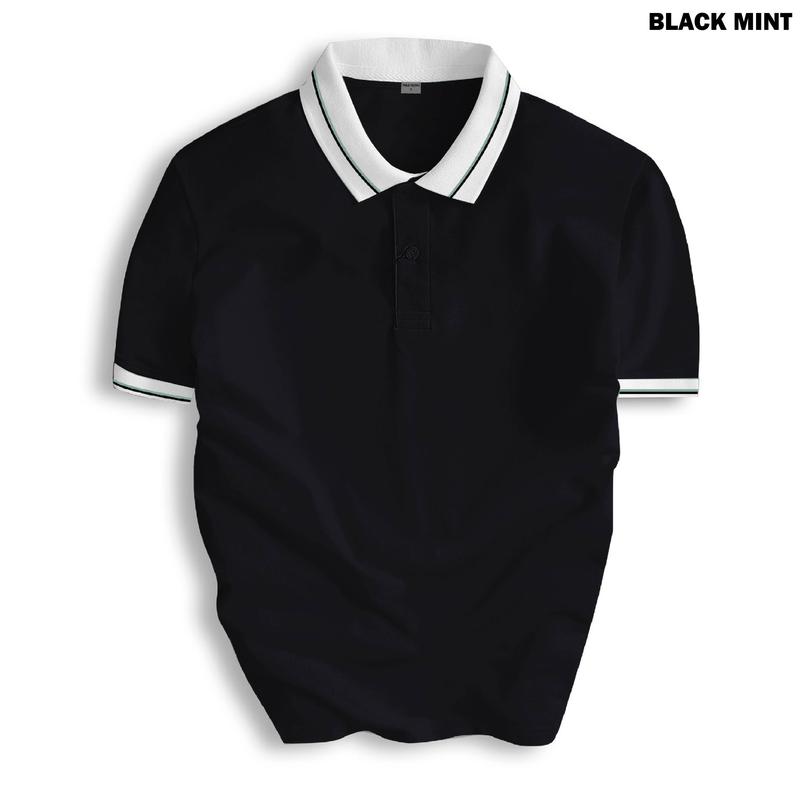 Áo thun Nam Polo PHỐI CỔ nam tính, chất vải cá sấu co giãn 4 chiều cao cấp Menswear Shirt Ngắn Tay Có Cổ