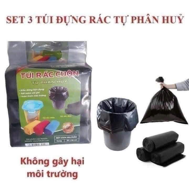 MÔ TẢ SẢN PHẨM  ____ BỊCH 12 CUỘN TÚI ĐỰNG RÁC CHẤT LIỆU NILON TỰ HỦY SINH HỌC - TIỆN DỤNG, TIẾT KIỆM ____ 3