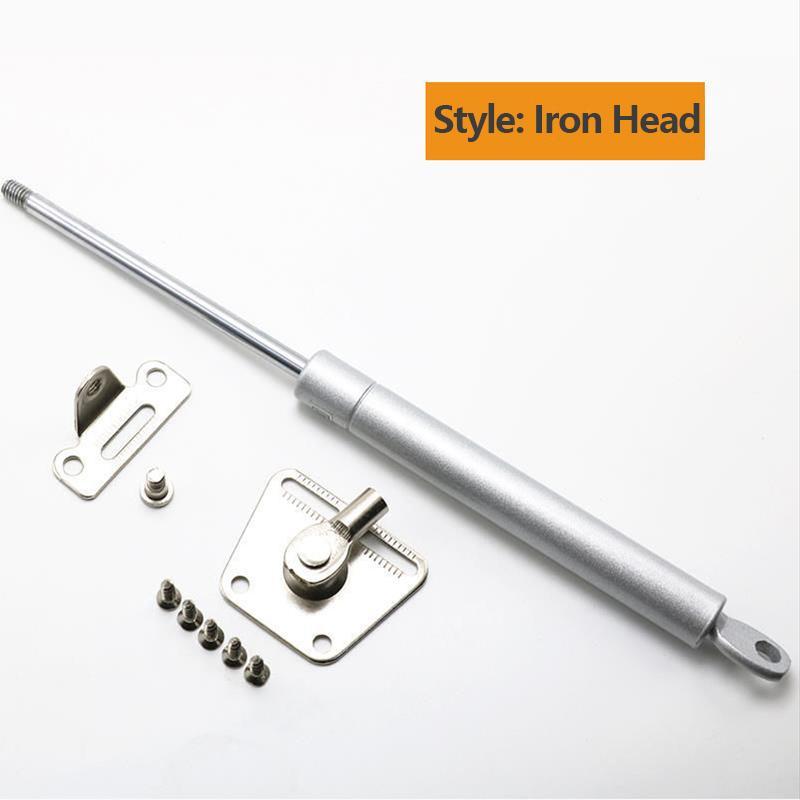Rubber/Iron Head 100N Gas Strut, 4 Counts Hydraulic Rod, Cabinet Door Buffer Support Rod, Gas Strut for Cabinet, Drawer, Wardrobe, Home Accessories 5