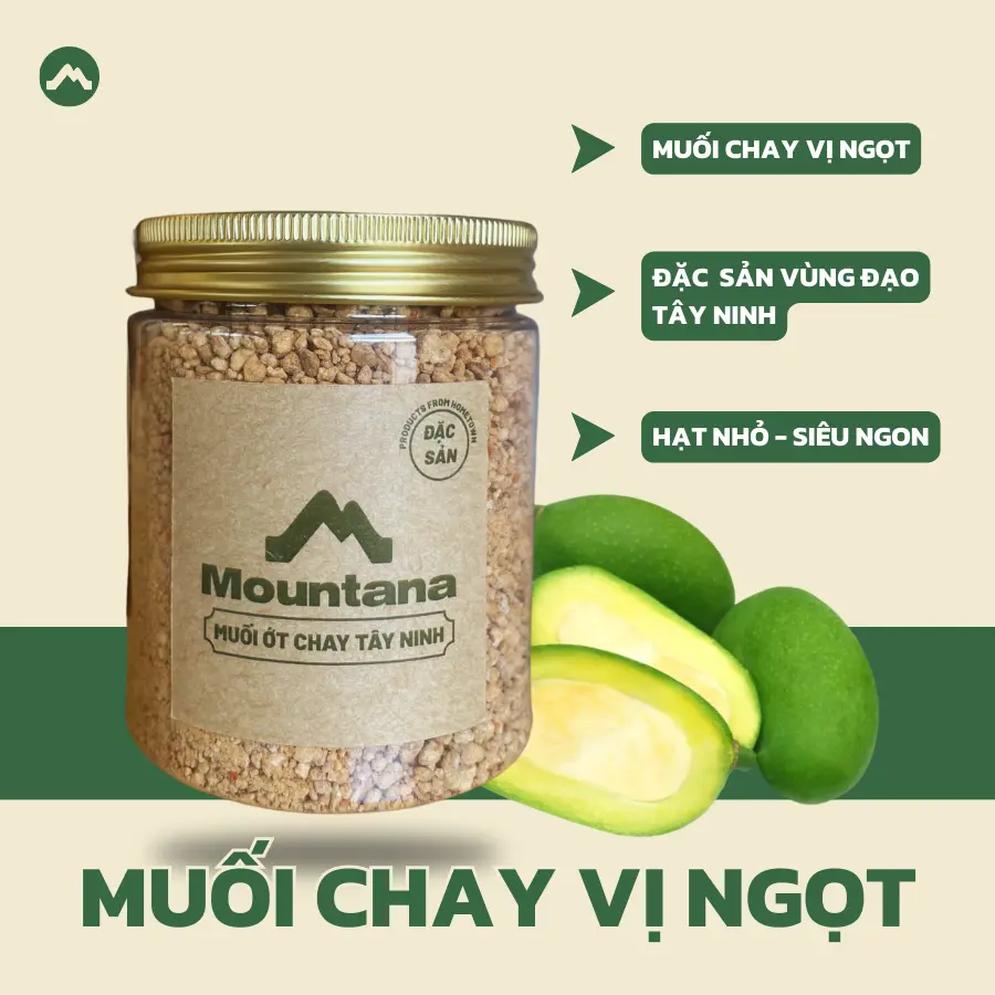 Muối ớt CHAY VỊ NGỌT đặc sản truyền thống Tây Ninh hủ 200g